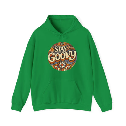 Stay Groovy Unisex Heavy Blend™ Hooded Sweatshirt - Cozy Lifestyle Apparel