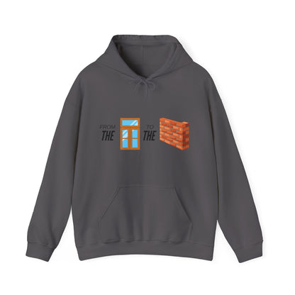 Inspirational Message Hoodie - 'From the Door to the Brick' Unisex Heavy Blend™ Hooded Sweatshirt