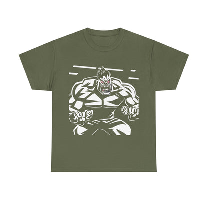 Men's Graphic Heavy Cotton Tee - Hulk Smash Design