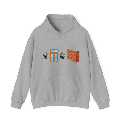 Inspirational Message Hoodie - 'From the Door to the Brick' Unisex Heavy Blend™ Hooded Sweatshirt