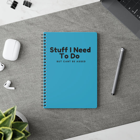 A5 Wirobound Notebook - "Stuff I Need To Do" - Perfect Gift for Students & Creatives