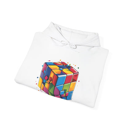 Colorful Rubik's Cube Unisex Hoodie - Perfect for Puzzle Lovers