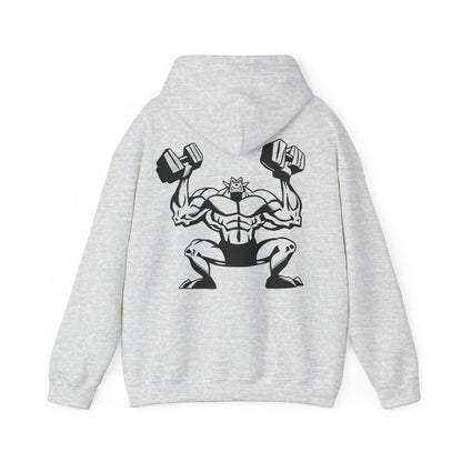 Motivational Gym Hoodie - Unisex Heavy Blend™ Sweatshirt with Fitness Graphic