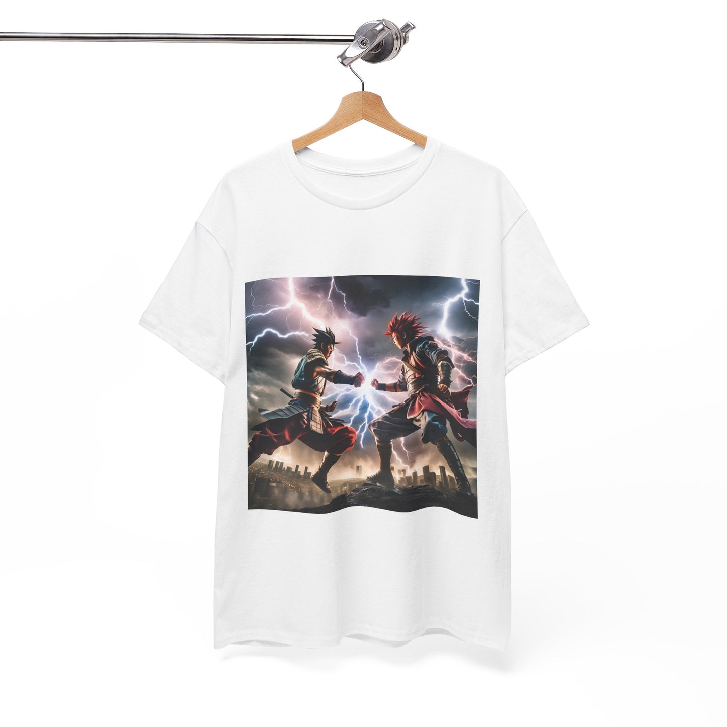 Epic Battle Graphic Unisex Heavy Cotton Tee | Perfect for Anime Fans