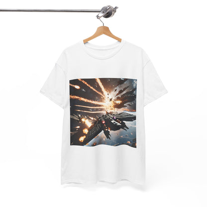 Galactic Adventure Unisex Heavy Cotton Tee - Explore the Cosmos