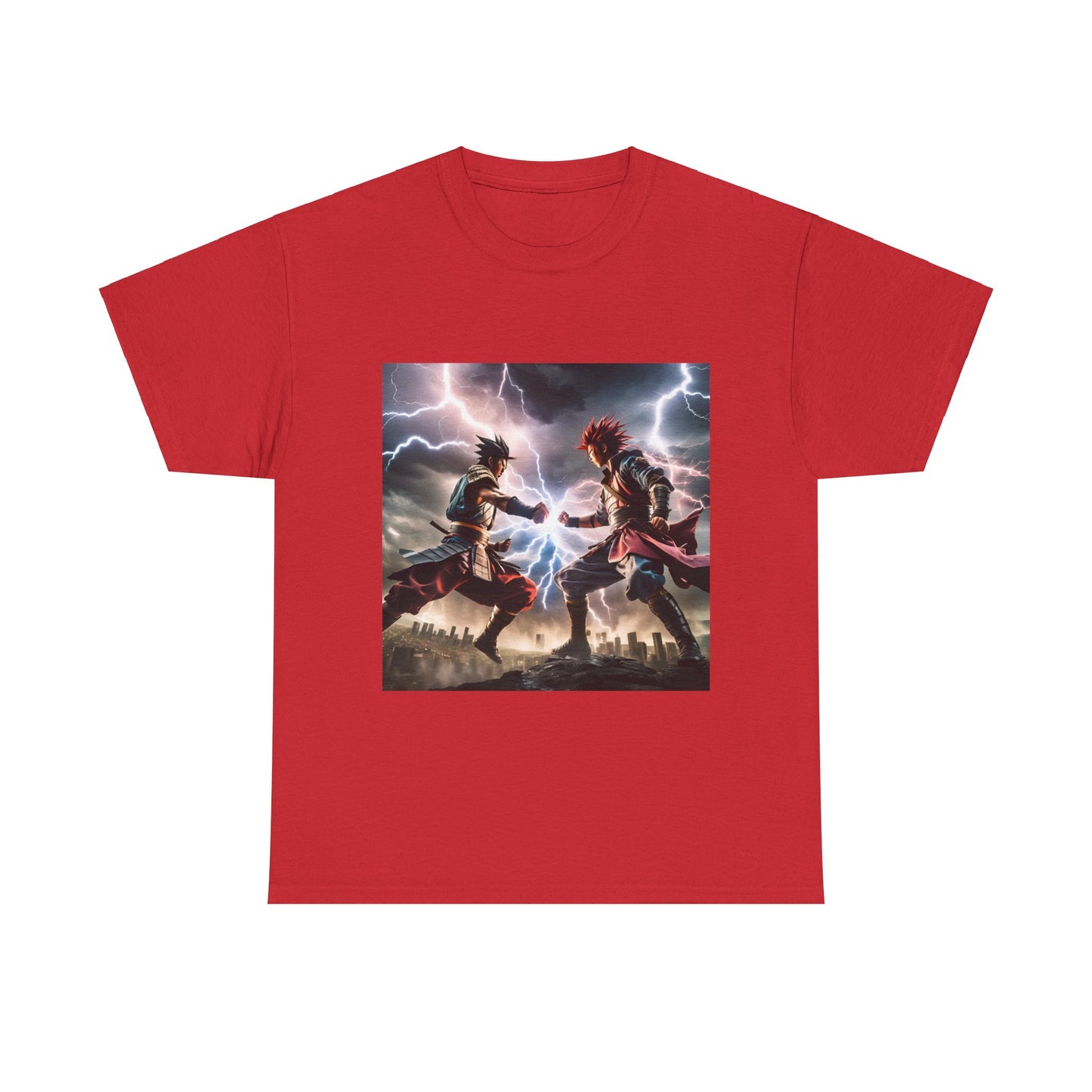 Epic Battle Graphic Unisex Heavy Cotton Tee | Perfect for Anime Fans