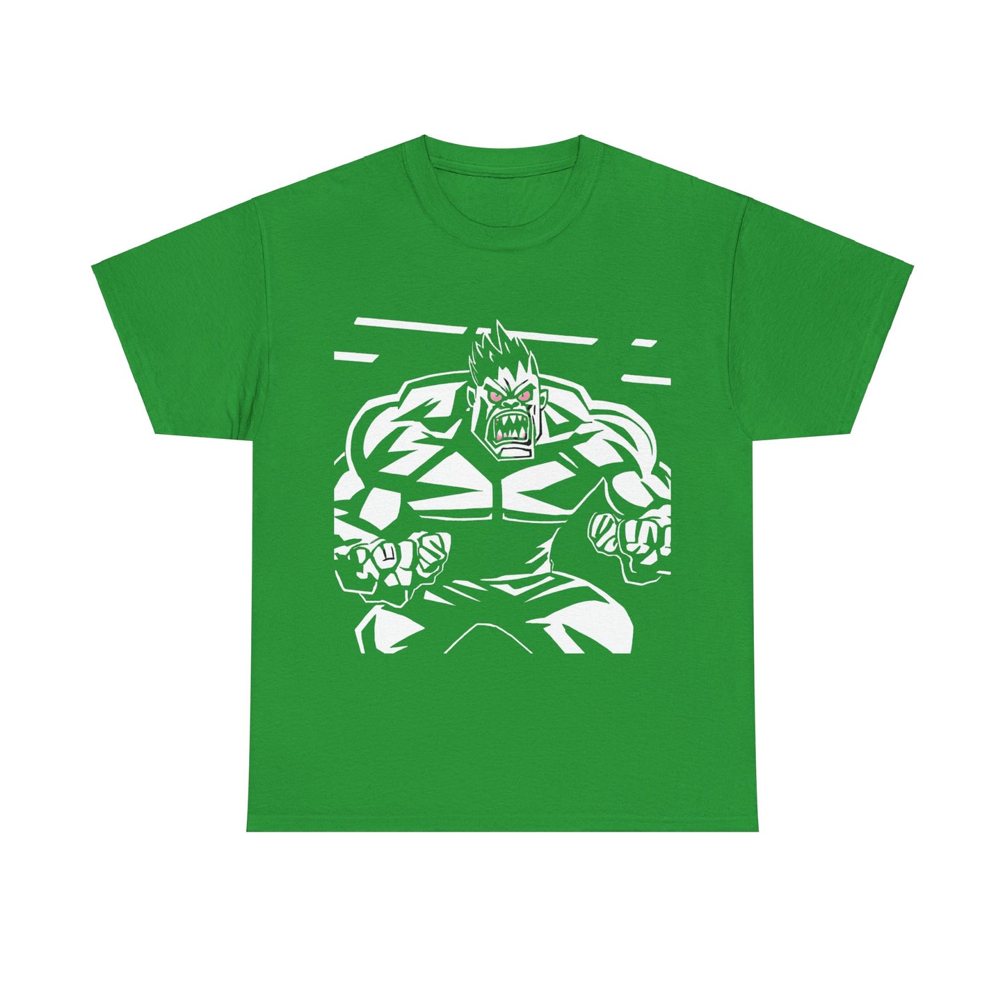 Men's Graphic Heavy Cotton Tee - Hulk Smash Design