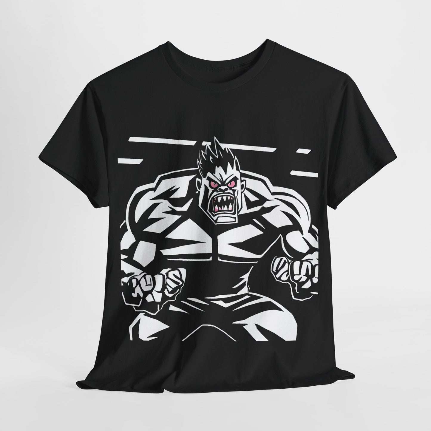 Men's Graphic Heavy Cotton Tee - Hulk Smash Design