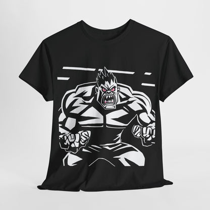 Men's Graphic Heavy Cotton Tee - Hulk Smash Design