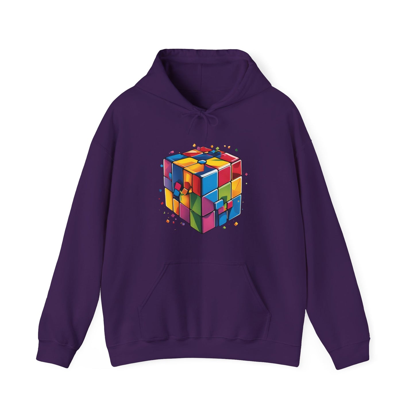 Colorful Rubik's Cube Unisex Hoodie - Perfect for Puzzle Lovers