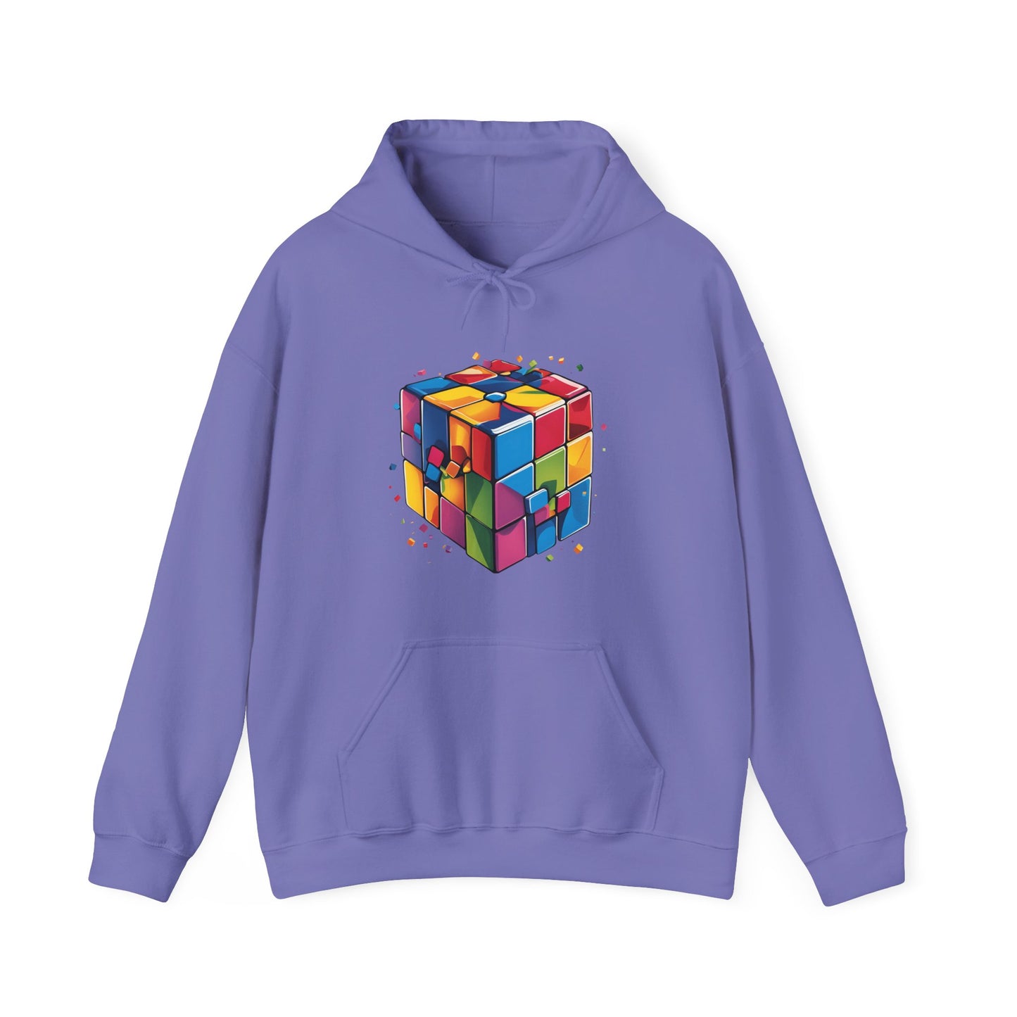 Colorful Rubik's Cube Unisex Hoodie - Perfect for Puzzle Lovers