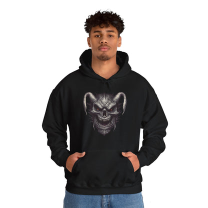 Menacing Skull Graphic Hoodie - Unisex Heavy Blend™ Sweatshirt