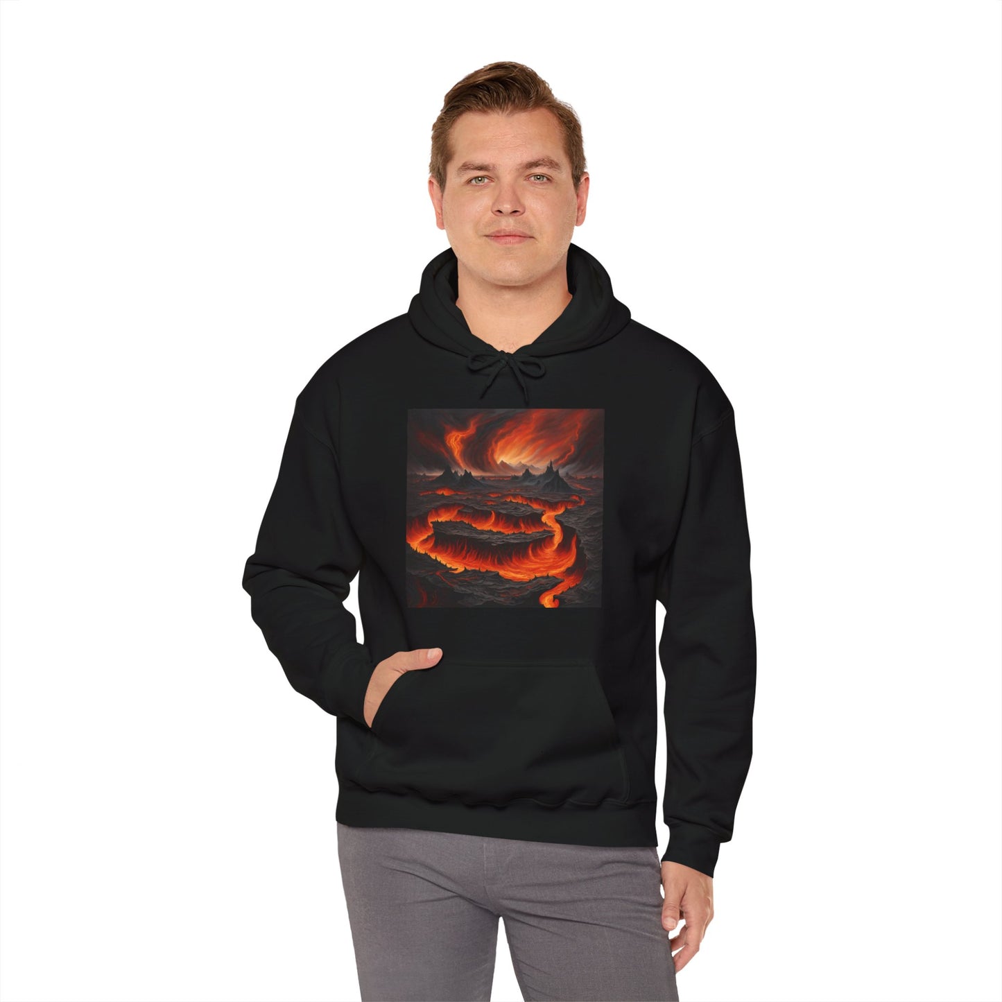 Volcanic Eruption Heavy Blend™ Hoodie - Unisex Sweatshirt for Adventure Seekers