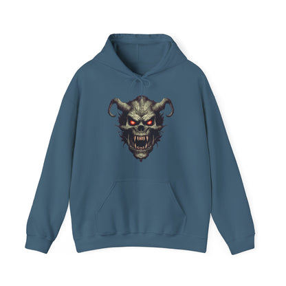 Dark Fantasy Hoodie with Demon Design - Unisex Heavy Blend™