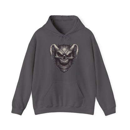 Menacing Skull Graphic Hoodie - Unisex Heavy Blend™ Sweatshirt