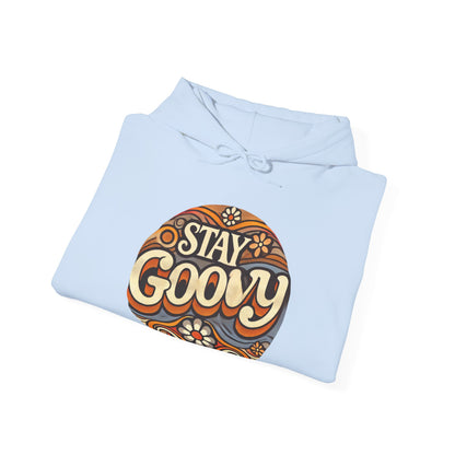 Stay Groovy Unisex Heavy Blend™ Hooded Sweatshirt - Cozy Lifestyle Apparel