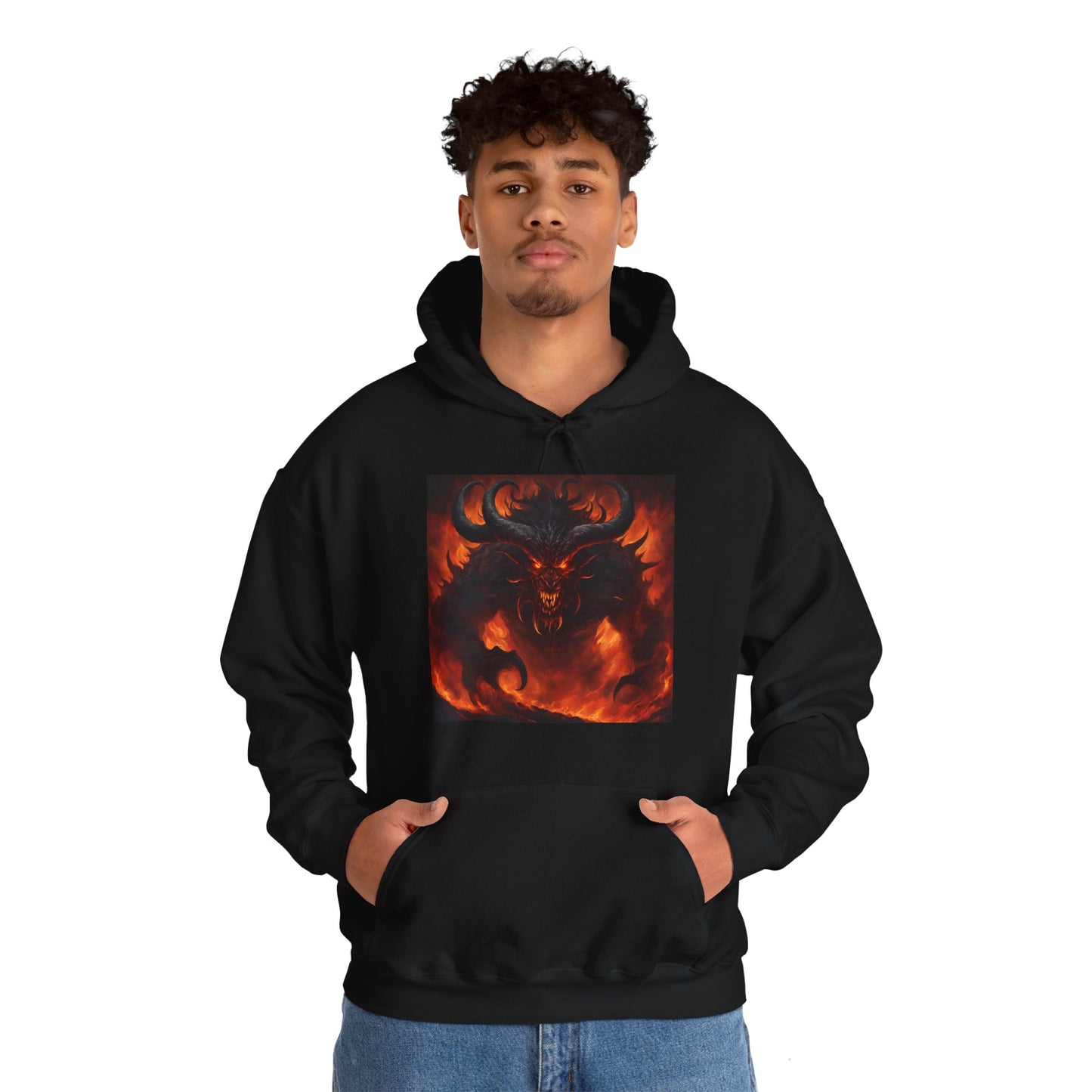 Inferno Demon Graphic Hoodie - Unisex Heavy Blend™