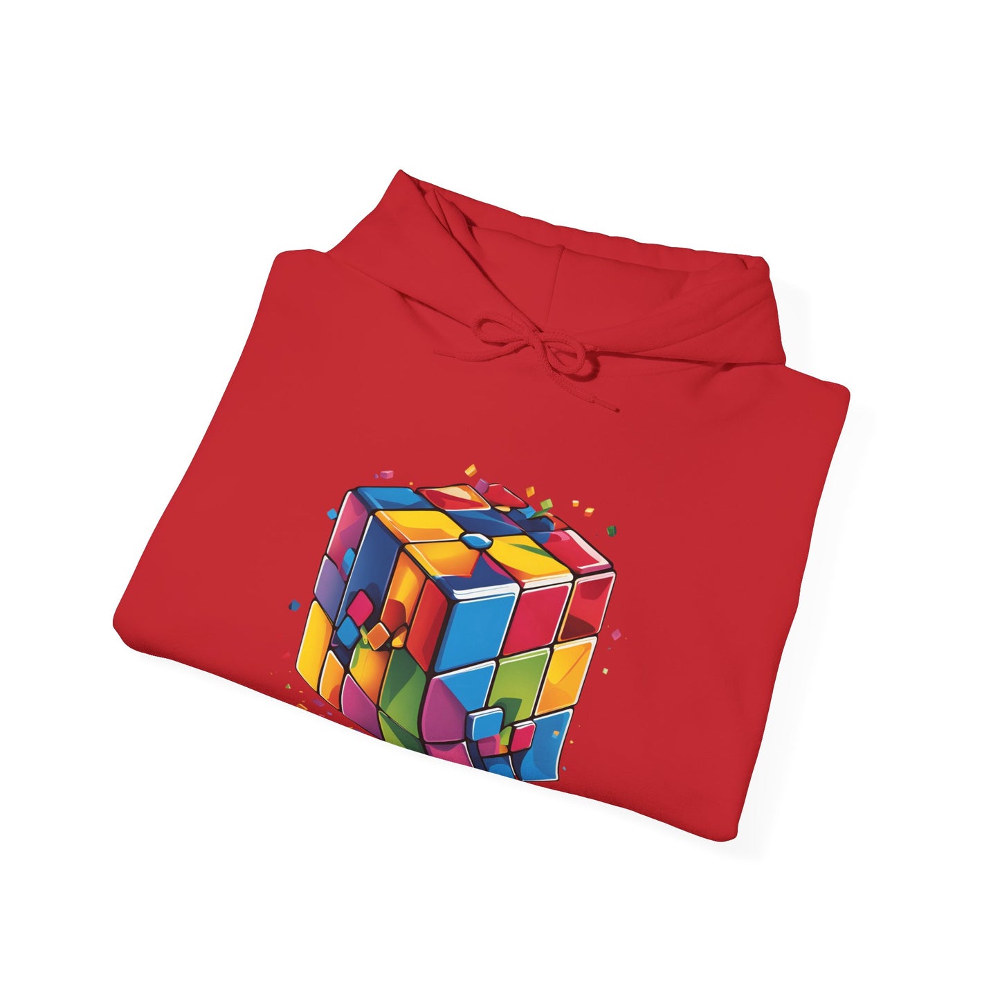 Colorful Rubik's Cube Unisex Hoodie - Perfect for Puzzle Lovers