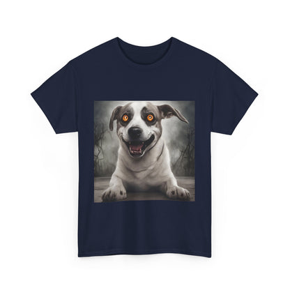 Creepy Dog Graphic Unisex Heavy Cotton Tee - Perfect for Dog Lovers