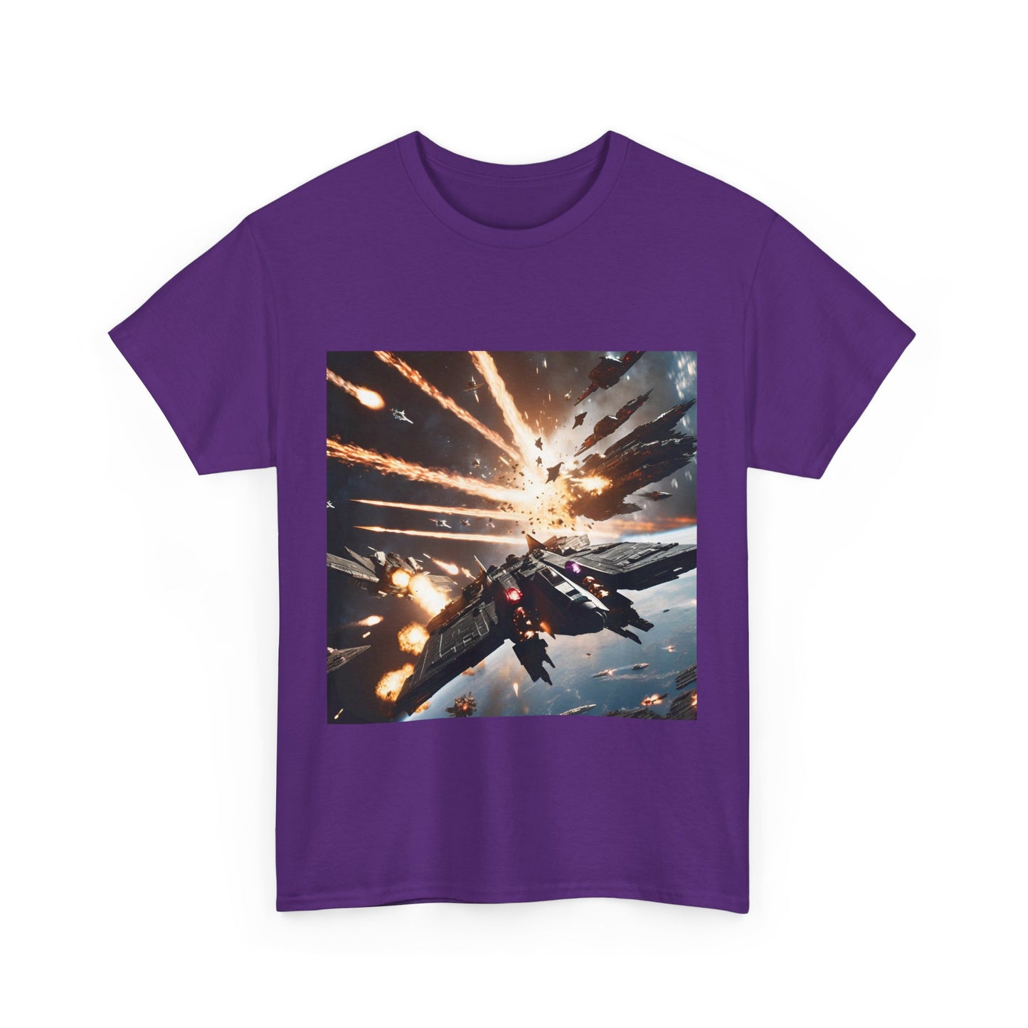 Galactic Adventure Unisex Heavy Cotton Tee - Explore the Cosmos