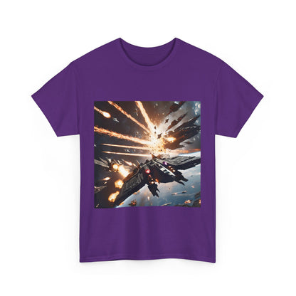 Galactic Adventure Unisex Heavy Cotton Tee - Explore the Cosmos