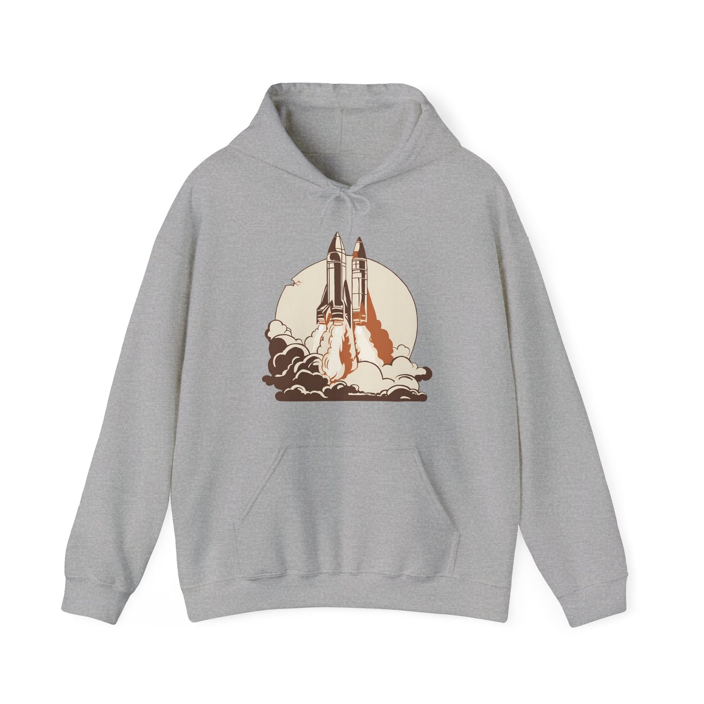 Rocket Launch Unisex Heavy Blend™ Hooded Sweatshirt - Perfect for Space Lovers