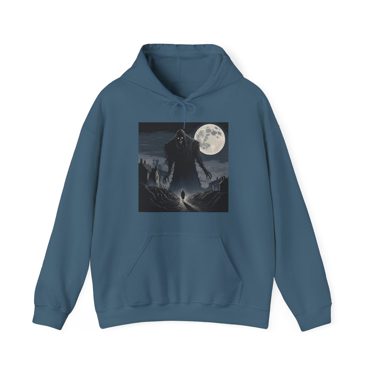 Chilling Nightmares Hoodie - Unisex Heavy Blend™ Sweatshirt with Creepy Creature Design