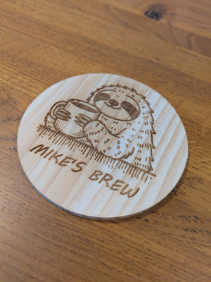 Personalised Wood Coaster