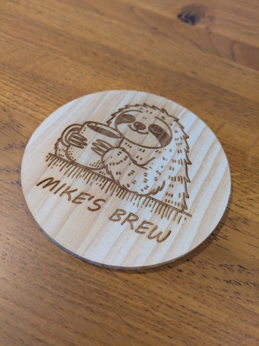 Personalised Wood Coaster